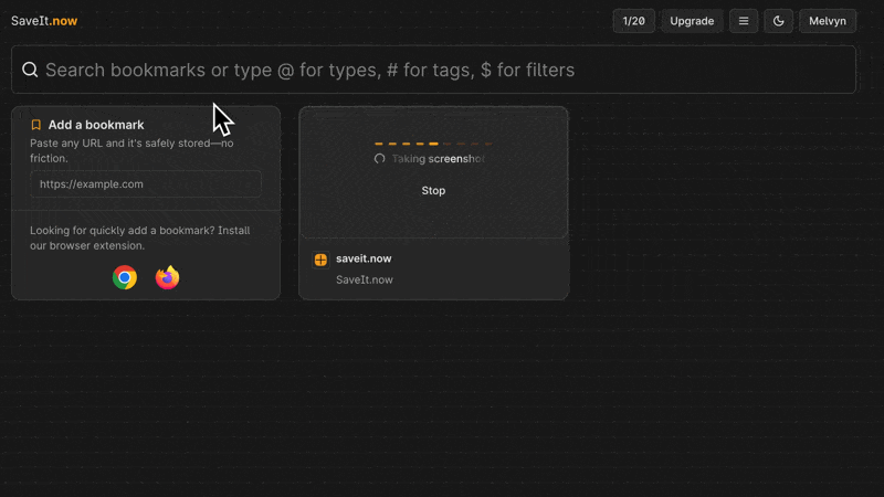 Research with filters preview